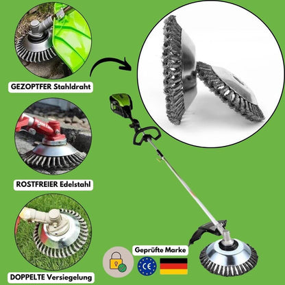 Weed Brush for Lawn Trimmers | Eradicate Weeds | GardenSteel