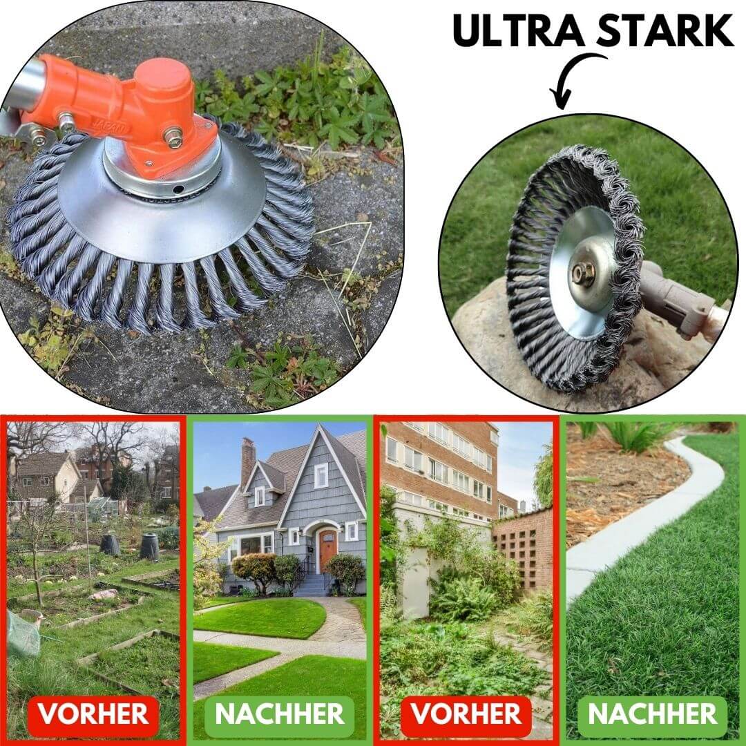 Weed Brush for Lawn Trimmers | Eradicate Weeds | GardenSteel
