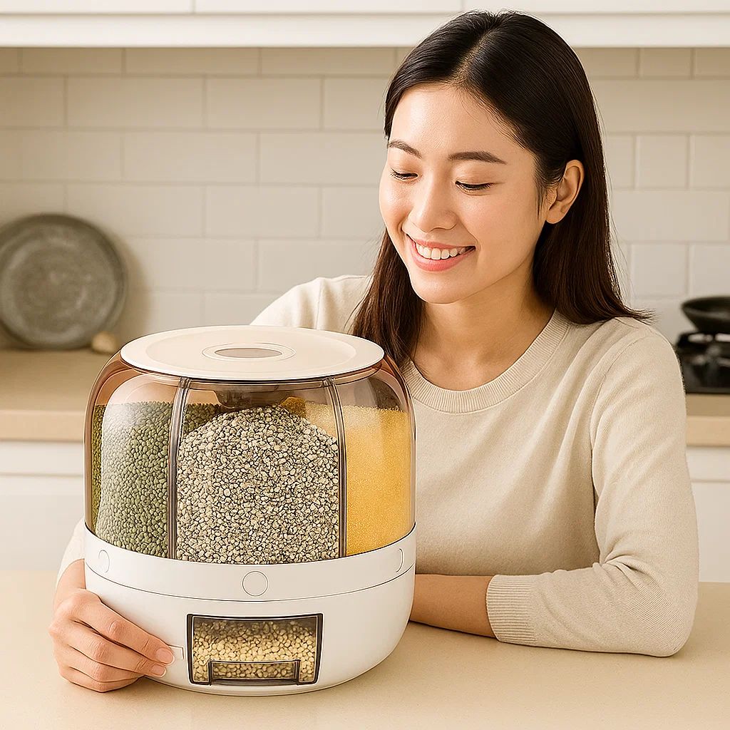 Müsli-Spender | Aufbewahrungsbehälter | Lebensmittel-Aufbewahrungsbehälter mit Deckel | Aufbewahrungsbox