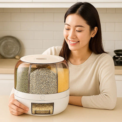 Müsli-Spender | Aufbewahrungsbehälter | Lebensmittel-Aufbewahrungsbehälter mit Deckel | Aufbewahrungsbox