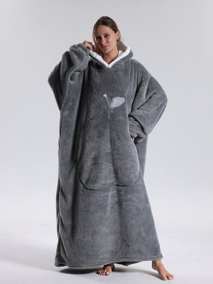 Hooded Blanket | Blanket with Sleeves | Wearable Blanket Hoodie | WarmHood