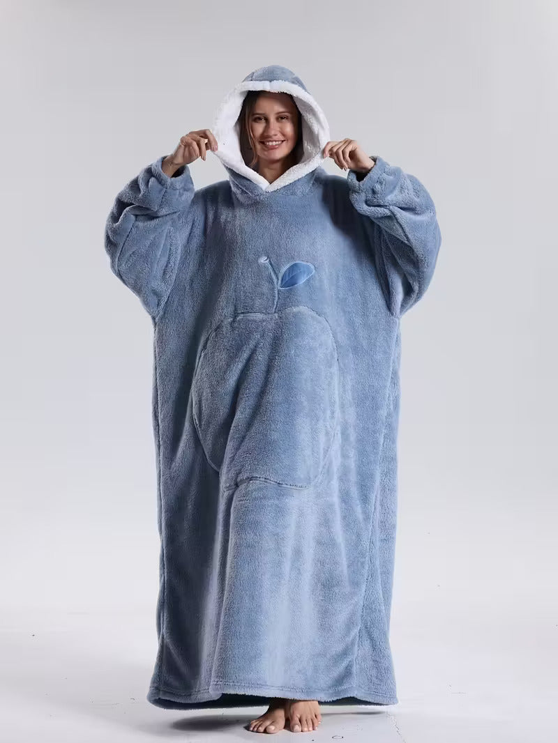Hooded Blanket | Blanket with Sleeves | Wearable Blanket Hoodie | WarmHood