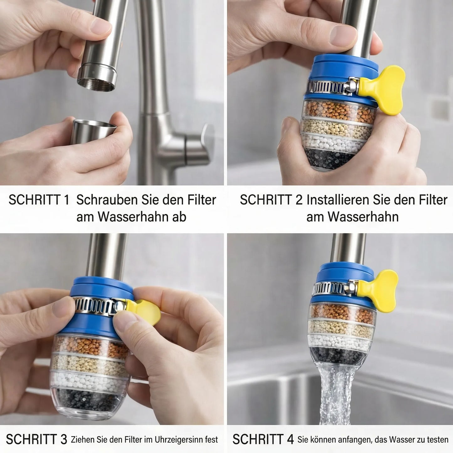 Water Filter for Faucet at Home Connection | Drinking Water Filter for Clean Water | PureFlow