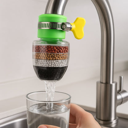Wasserfilter für den Wasserhahn zu Hause | Trinkwasserfilter für sauberes Wasser | PureFlow
