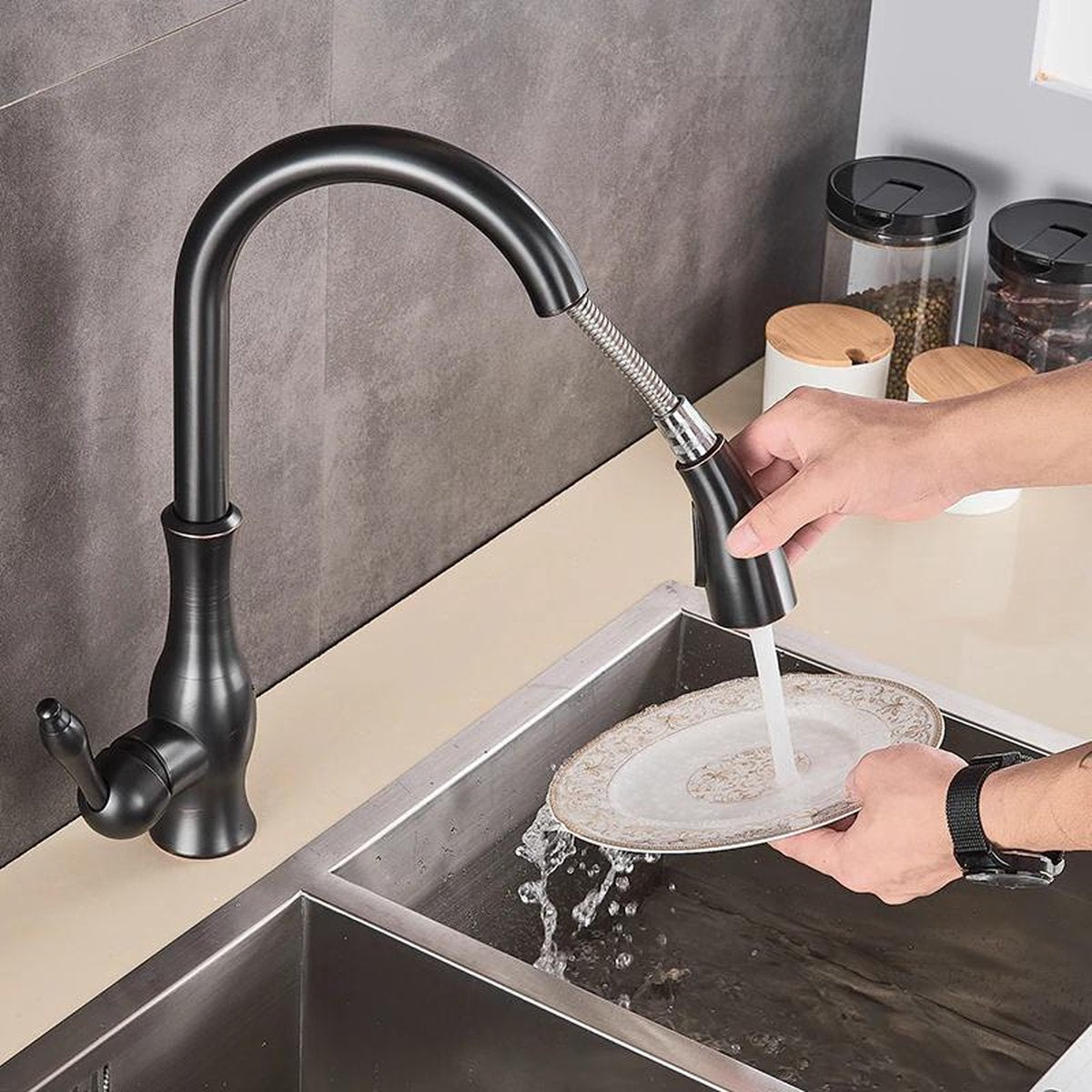 Kitchen Faucet | Pull-Out Kitchen Tap | Sink Faucet | AquaKraft