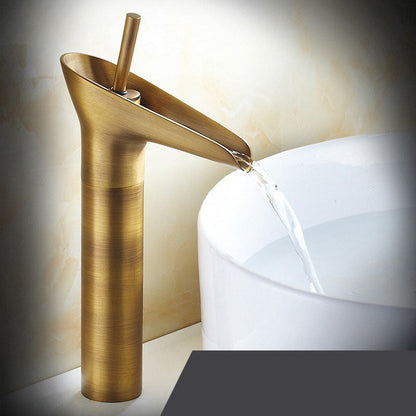 Wasserhahn für Küche & Bad | Wasserfall Waschbecken Wasserhahn | Antiker Waschbecken Wasserhahn | Armaturix