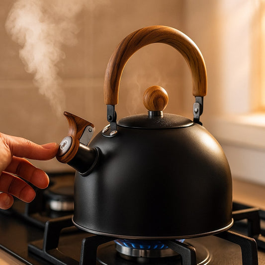 Induction & Stove Kettle | Stainless Steel Teapot in Retro Look | Kessora