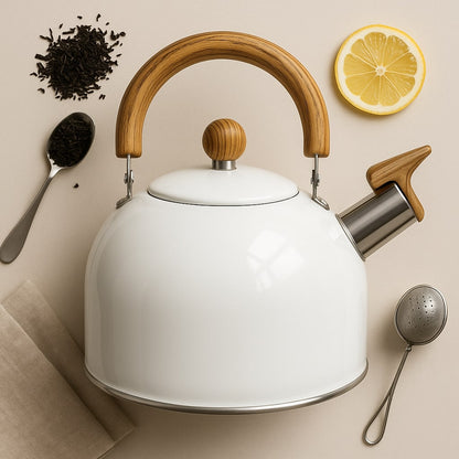 Induction & Stove Kettle | Stainless Steel Teapot in Retro Look | Kessora