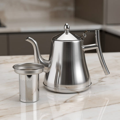 Stainless Steel Kettle with Filter | Teapot with Strainer | Steelia