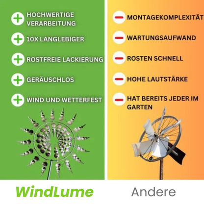 Wind Spinner for Garden | Metal Windmill | WindLume