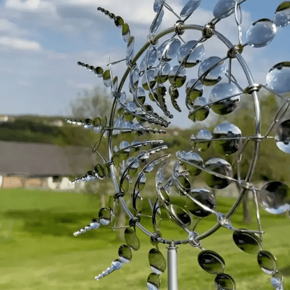 Windspiel für den Garten | Metall-Windmühle | WindLume